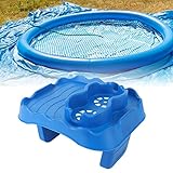 Getränkehalter aus Kunststoff, blau, Whirlpool-Tischablage für Schwimmbäder, Spa, Badewanne, Pool-Aufbewahrungskorb mit hohlgeschnitztem Design