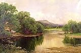 EfeMir Leinwanddrucke Malerei Drucken Ölgemälde Bekannt Das Goldene Tal von John Clayton Adamss für Wanddekoration 60x90cm