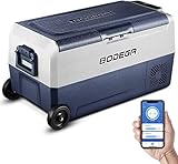 BODEGA 36L Kompressor Kühlbox, Auto Kühlbox Mit WiFi-APP-Steuerung USB-Anschluss,12/24 V und 100-240 V Camping Kühlschrank bis -20 °C für Auto, LKW, Boot, Reisemobil, Camping