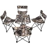 REN0124shuang Couchtisch Outdoor tragbaren Klapptisch und Stühle Auto Esstisch einfachen Haushalt kleinen Tisch 1 Tisch 4 Stühle Sofatisch (Color : A)