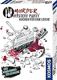 Kosmos Murder Mystery Party - Kuchen für eine Leiche - Das Krimi-Dinner für zu Hause, Komplett-Set für für genau 6-8 Personen ab 16 Jahren, Partyspiel, spannendes Gesellschaftsspiel White