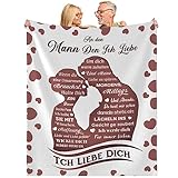 Geschenke Aus Liebe Für Ihn,Das Hochzeitsgeschenk Zum Valentinstag, Ein Liebesgeschenk Für Ihn, Großvater, Ehemann, Vater, Freund, Mann, Der Eines Geburtstagsgeschencks.Geschmeidige Decke 150 x 200 cm