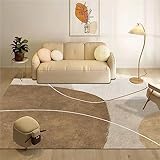 AU-OZNER Dekoration Wohnzimmer Grauer Teppich, Sofa, Couch Tisch, wasch barer Anti bakterieller Teppichmoderne teppiche,Grau,200x280cm