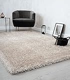 the carpet Willow Langflor, Hochflor Teppich, Wohnzimmer, Schlafzimmer, Modern, Weich, Matt, Einfarbig, Unifarben, Beige 80 x 150 cm