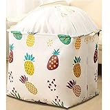 Afrsmw Große Aufbewahrungskorb Stoff Wäschekorb mit Kordelzug und Griff Faltbar Aufbewahrungsboxen Organizer Aufbewahrungsbehälter für Schlafzimmer Bekleidungsspielzeug 4# 210L