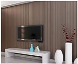 Tapete Feine Streifen Braun Moderne Minimalistische Vlies Papierrolle für Schlafzimmer Wohnzimmer Kinderzimmer Sofa TV Hintergrund Wand Wohnkultur /20.8 In 32.8 Ft=57 Sq.ft (10,05 m x 0,53 m)