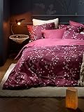 De Witte Lietaer Violetta Bettwäsche, Bettbezug und Kissenbezug, Baumwolle, Dunkelrosa, 140 x 220 cm