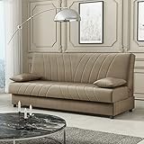 ALIDAM Schlafsofa Bettsofa Polstersofa Dreisitzer Sofa mit Schlaffunktion und Bettkasten Couch Sitzer Sofa Couch