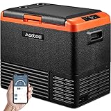 AAOBOSI Kompressor Kühlbox, Auto kühlbox 50L, Elektrische Kühlschrank,-20°C - 20°C APP-gesteuert, 12/24V DC und 100/240V AC Kühlbox.Geeignet für Autos, Camping, LKWs, Wohnmobile und Zuhause usw.