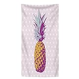 Strandtuch Ananas Mikrofaser Strandtuch Groß 140x200 Bedruckt Strandhandtuch Sandfrei Schnelltrocknend Strandtücher als Strand Badetuch Saunahandtuch