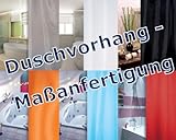 DUSCHVORHANG LÄNGENAUSWAHL NACH WUNSCH / Maßanfertigung / 7 Farben wählbar