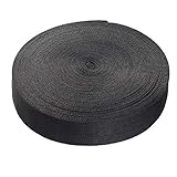 50 Meter x 50mm PP Gurtband - 1,4mm Stark - Gurtband aus Polypropylen - 50 Meter Länge und 50 mm Breite, Schwarz, TKB5072-black