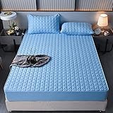 JIANINGHOME Weiches Spannbetttuch 90x200,Matratzen-Bett-Schoner mit Spannumrandung|Auch für Boxspring-Betten|Matratzen-Auflage