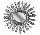 Sonnenspiegel Antik Silber Spiegel 70cm Hängespiegel Wandspiegel Deko Sonne cat234 Palazzo Exklusiv