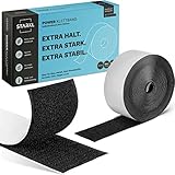 STARKL® Premium Klettband selbstklebend Extra Stark u. Extra Breit (Schwarz) I 5m x 50mm Klettverschluss selbstklebend I Doppelseitiges Klettband für innen und außen