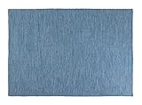 Rustic Tales Exquisiter handgefertigter Wollteppich, 1,2 x 1,8 m, ideal für Schlafzimmer, Wohnzimmer, Esszimmer, Küche oder Flur, hergestellt in Indien, Blau