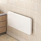 Moderner und minimalistischer klappbarer Wand-Klapptisch, platzsparender Wand-Stehtisch, Küchen-Esstisch, Laptop-Schreibtisch, Arbeitstisch, weiß, für Zuhause, Büro, Arbeitszimmer (120 x 40