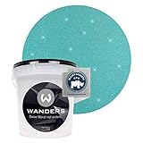 Wanders24 Glimmer-Optik (1 Liter, Silber-Türkis) Glitzer Wandfarbe - Wandfarbe Glitzer - abwaschbare Wandfarbe - Glitzerfarbe - Made in Germany