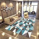 Kunsen Korridor Geometrisch minimalistisches Wohnzimmer großer Teppich Mehrfarbig läufer Teppich Komfortabel200x300CM