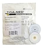 EKG Elektroden mit Nassgel/Liquidgel 48 mm 120 Stück Einmalelektroden Einmal- Klebe- Elektroden Typ: Tiga-Med Profi Qualität!