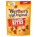 Werther’s Original Blissful Caramel Bites Crunchy – Knusprig-luftige Kugeln mit Malz umhüllt von sanft-cremigem Werther’s Karamell – 1 x 140g