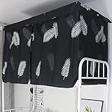 MioCloth Bettvorhang College Schlafsaal Zimmer Lichtdicht Dekorative Privatsphäre Vorhang für Schlafsaal Etagenbett Abdeckung Vorhang Baldachin Schlafzimmer Dekoration Verdunklungsstoff Vorhang