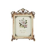 European Style Photo Frame Retro Resin Picture Frames Craft Decoration Office Bedroom Decorated Frame 5inch/6inch/7inch/8inch Photo Frames for Wall and Tabletop Display (S ()