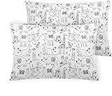 2er Set Kissenbezug 40x60 cm, Kissenbezüge aus 100% Baumwolle, Hochwertige Kopfkissenbezüge, Superweicher und Hautfreundlicher Kopfkissenbezug