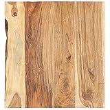 Kstyhome Badezimmer-Waschtischplatte, Holzplatte, Waschtischkonsole für Aufsatzwaschbecken und Waschschalen, Massivholz Akazie 60 x 55 x 2,5 cm
