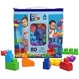 MEGA Bloks DCH63 - Bausteinebeutel - groß 80 Teile, bunt, Spielzeug ab 1 Jahr