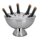 Champagnerkühler Edelstahl Sektschale Sektkühler Champagnerschale Edelstahlschale Weinkühler Flaschenkühler Getränkekühler Champagner Kühler