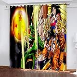 Blickdichte Vorhänge Kinderzimmer 3D Animierter Gelber Junge Thermovorhang Kälteschutz Gardinen Mit Ösen Vorhang Wärmeisolierend 140x200 cm Verdunklungsvorhänge Wohnzimmer Schlafzimmer Modern