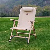 FAVEDECOR Holzliegestuhl mit Armlehne,klappbar Sonnenliege,Holzliegestuhl Klappliege,Sonnenliege bis 150 kg, Tragbar und klappbar Relaxliege Liegen für Camping Freizeit Garten Strand