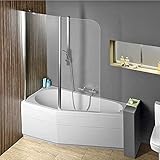 Badewanne TIGRA Links 150x75cm+ Duschkabine + Wannenschürze + Ablaufgarnitur + Wannenfüße