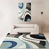 DJHWWD kleines Geometrischer Wohnzimmerteppich weicher Mehrfarbig Teppich für treppen300x400CM