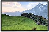 BNFD 32-Zoll Digitaler Bilderrahmen Elektronisches Fotoalbum 1080P Werbeplayer IPS Digitaler Bilderrahmen, Support Kalender, Fernbedienung, Zeit, Automatische Umschaltmaschine, Diashow (schwarz)