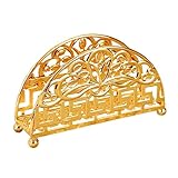 2er Set Moderner Serviettenhalter, Glänzender Goldener Dekorativer Serviettenhalter Für Tische, Küche, Restaurant Und Bar Dekoration, Aufrechter Serviettenhalter Aus Metall