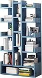 NAKEAH Bücherregal Boden Haushalt Einfaches Regal Einfache Moderne Studenten Bücherregal Büroschrank Bücherregale (Farbe: Dunkelblau)