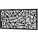 Poshions Paravent Raumtrenner Metall 120x60cm Freistehend Trennwand Raumteiler Innen Balkon Sichtschutz Draussen Garten Sichtschutz mit Ständer Wetterfest Stellwand Sichtschutzwand Gittergewebe