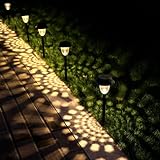 AYCLIF Gartenbeleuchtung Solar Außen, LED Gartenbeleuchtung Solar,8 Stück Solarleuchten für Den Garten, IP66 Wasserdicht Solarlampe für Außen, Terrasse, Gartenweg, Zaun, Landschaft, Weg, Gehweg