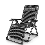 Schwerkraft-Sonnenliegestuhl für den Garten, klappbarer Liegestuhl, Faltbare Liegestühle, Robustes Metall, tragbar, entspannendes Liegebett, Gartenmöbel für Rasen, Außenterrasse, Strand, Camping