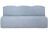 SODERBERGH Sofahusse 3-Sitzer ohne Armlehnen Stretch Bezug für Dreisitzer Dekoration Couch Polstersofa, Farbe Hussen:Grey 216, Größe:ohne Armlehnen