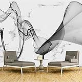 FBITE Wandmalerei Selbstklebende Große Tapete Benutzerdefinierte 3D Wandmalerei Tapete Moderne abstrakte Tintenlinien Wandtuch Wohnzimmer Sofa Hintergrund Wand Wohnkultur Papel De Parede 300x210cm