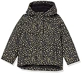 Amazon Essentials Mädchen Schwere Pufferjacke mit Kapuze, Schwarz, Sterne, 9 Jahre