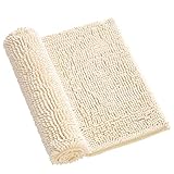 moueqkee Extra große Badematte Langer weicher Mikrofaser Teppich, Teppich aus dem Schlafzimmer, Chenille -Badezimmer Teppich für Duschküche Toiletteneingangsbadewanne,D,50X120CM