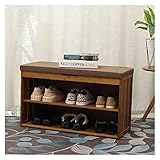 schuhregal Schuhregal Multifunktionsschuh Bank-Speicher-Organisator Schuhschränke Eingang mit Schuhe ändern Hocker Haushalt Entryway Bench Schuhablagen (Color : 80cm)