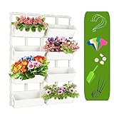 Hängend Blumenampel Blumentopf Hängeblumentopf Hängeampel,wandpflanzgefäße Hängepflanzen Topf, Indoor Hängende Blumentöpfe Mit Entwässerungslöcher,für Innen Außen Decken Balkone Wanddekoration ( Color