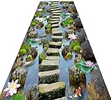 Runner Teppich Fleck Beständig Leicht Zu Reinigen 3D Printing Schmalen Rechteckigen Teppiche for Flur Küche Entryway (Farbe: A, Größe: 1x4m), Größe: 1.2x6m, Farbe: A Hall Rugs