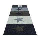 HOMEFACTO:RI Küchenläufer Küchenteppich Teppichläufer Brücke Sterne Stars | waschbar, Größe:ca. 60 x 180 cm, Designs:Sterne | bunt