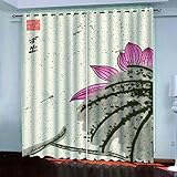 Gardinen Mit Ösen - 3D Sonnenblumen-Blumenmuster Druck Muster Verdunkelungsvorhang Blickdichte Vorhänge Fensterdekoration Vorhang Für Schlafzimmer Wohnzimmer 214X264Cm 2 Stück